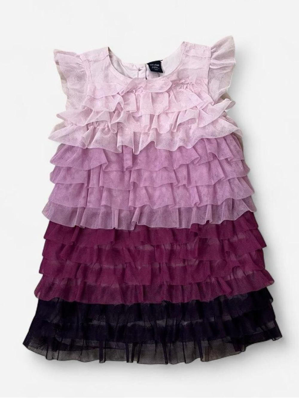 BabyGap Girls' Pink to Purple Ombre Ruffle Dress